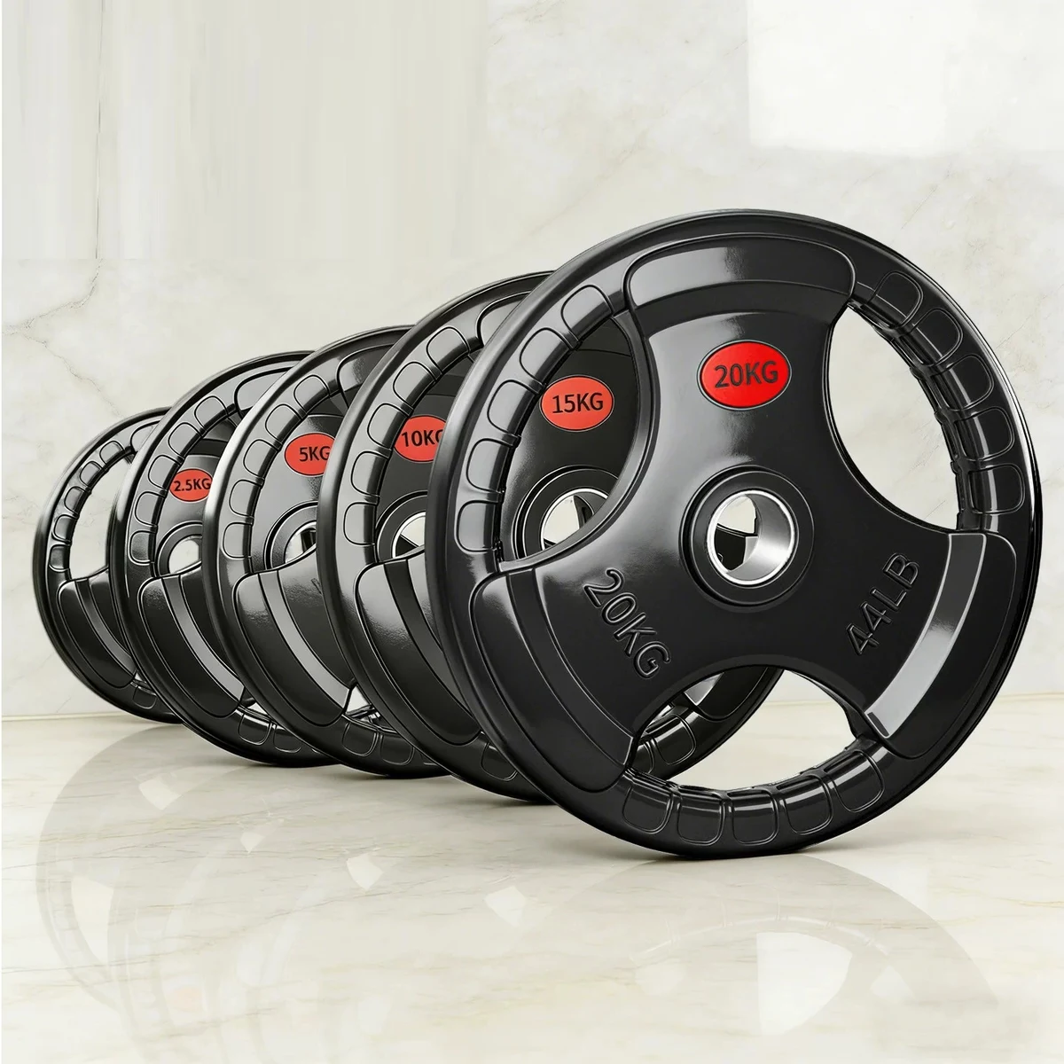 Rubber-Coated Olympic Plates