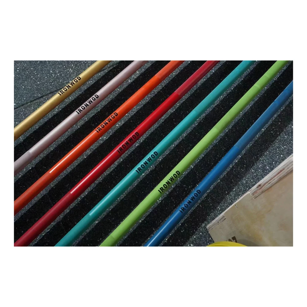 IRONWOD Ceramic Colour Weightlifting Bar - detail view