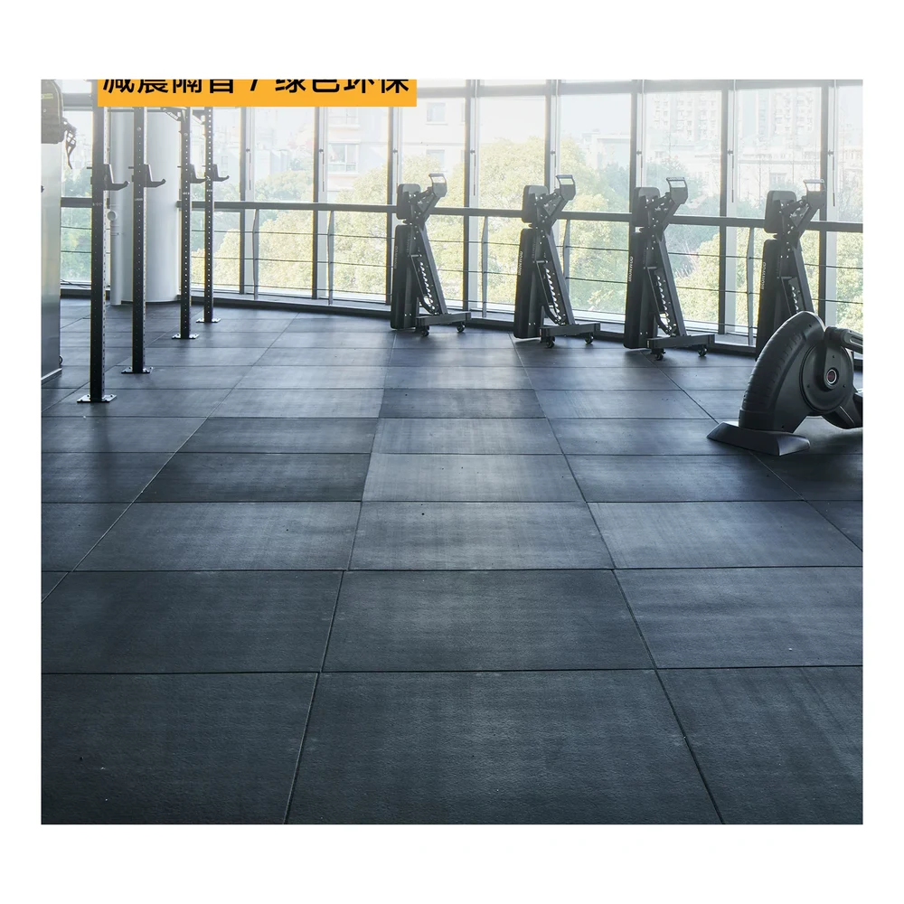 IRONWOD Eco Rubber Tile (Black) - detail view