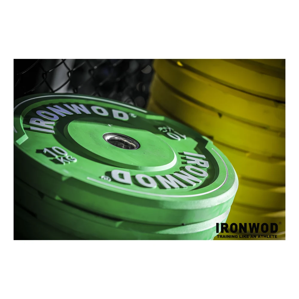 IRONWOD Hand-Grip Bumper Plates - detail view