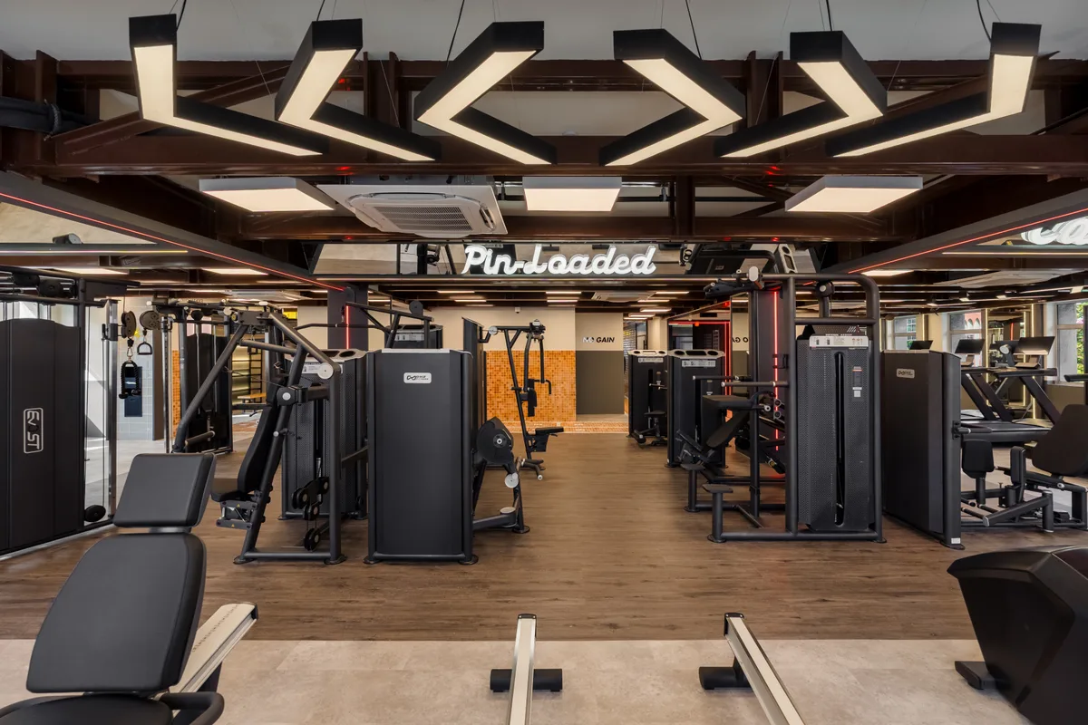 Pin-loaded zone at Level Up Fitness Gaya Street, Kota Kinabalu