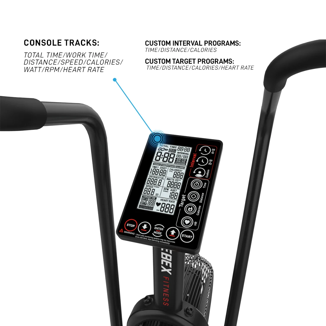XEBEX Air Bike 1000 - detail view