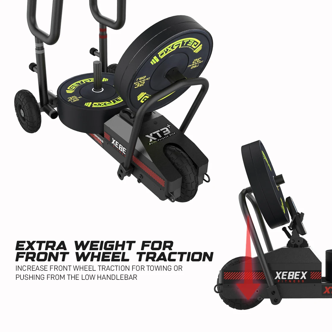 XEBEX XT3V2 Sled - detail view